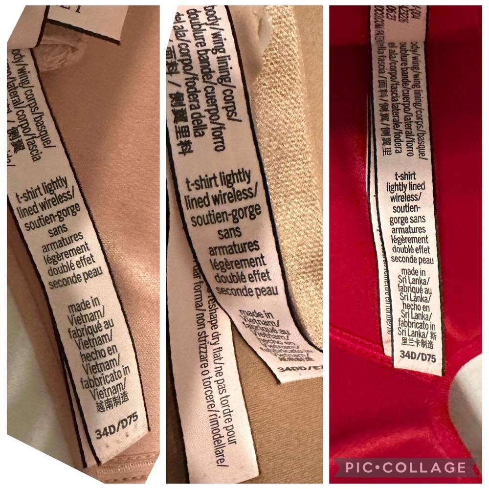 Victoria's Secret Women's Bra Set - Pink, Blue, Red, Tan - Picture 8 of 8